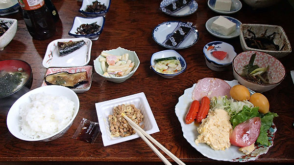 千寿荘の朝食